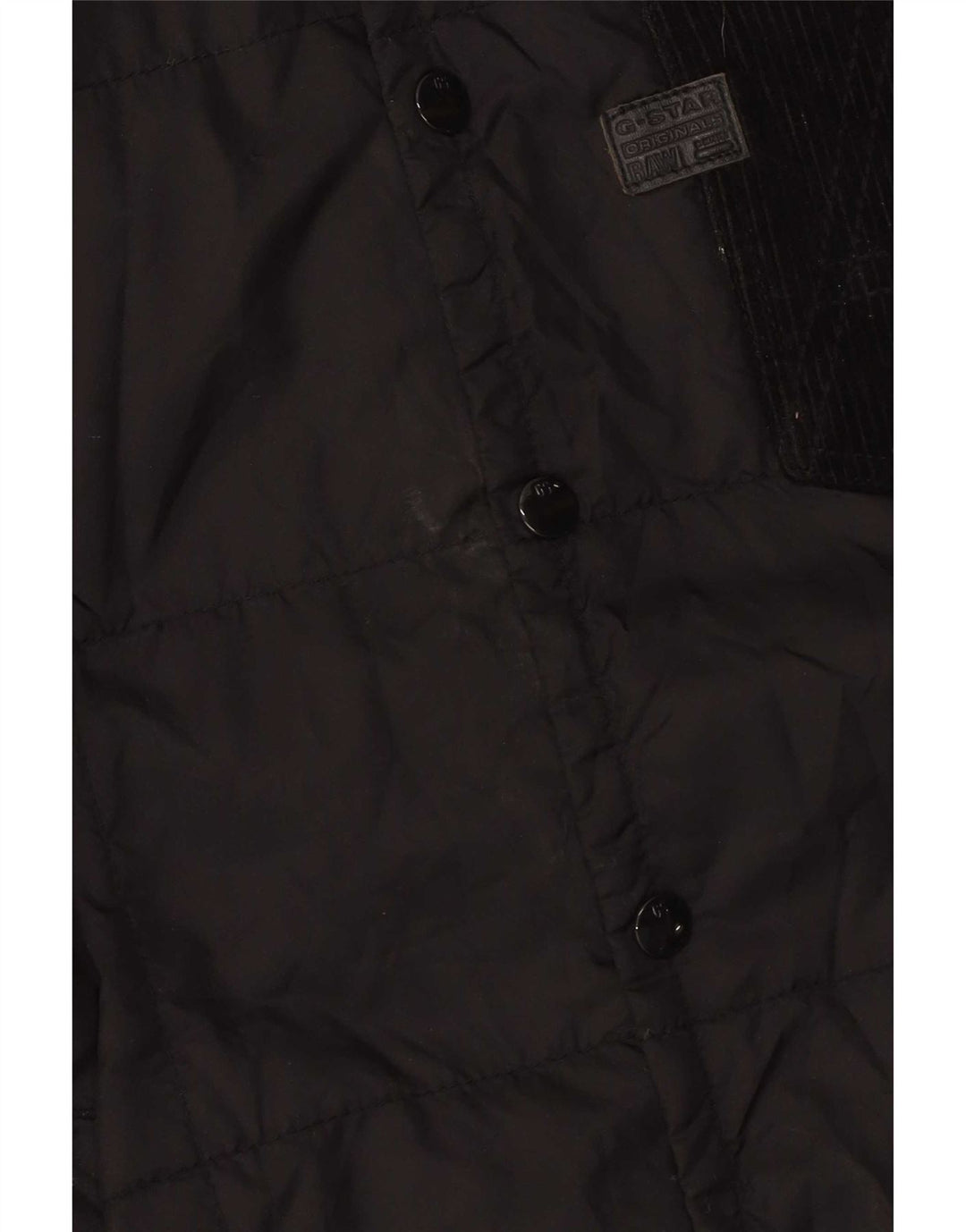 G-Star Mens Padded Jacket UK 44 2XL Black Cotton