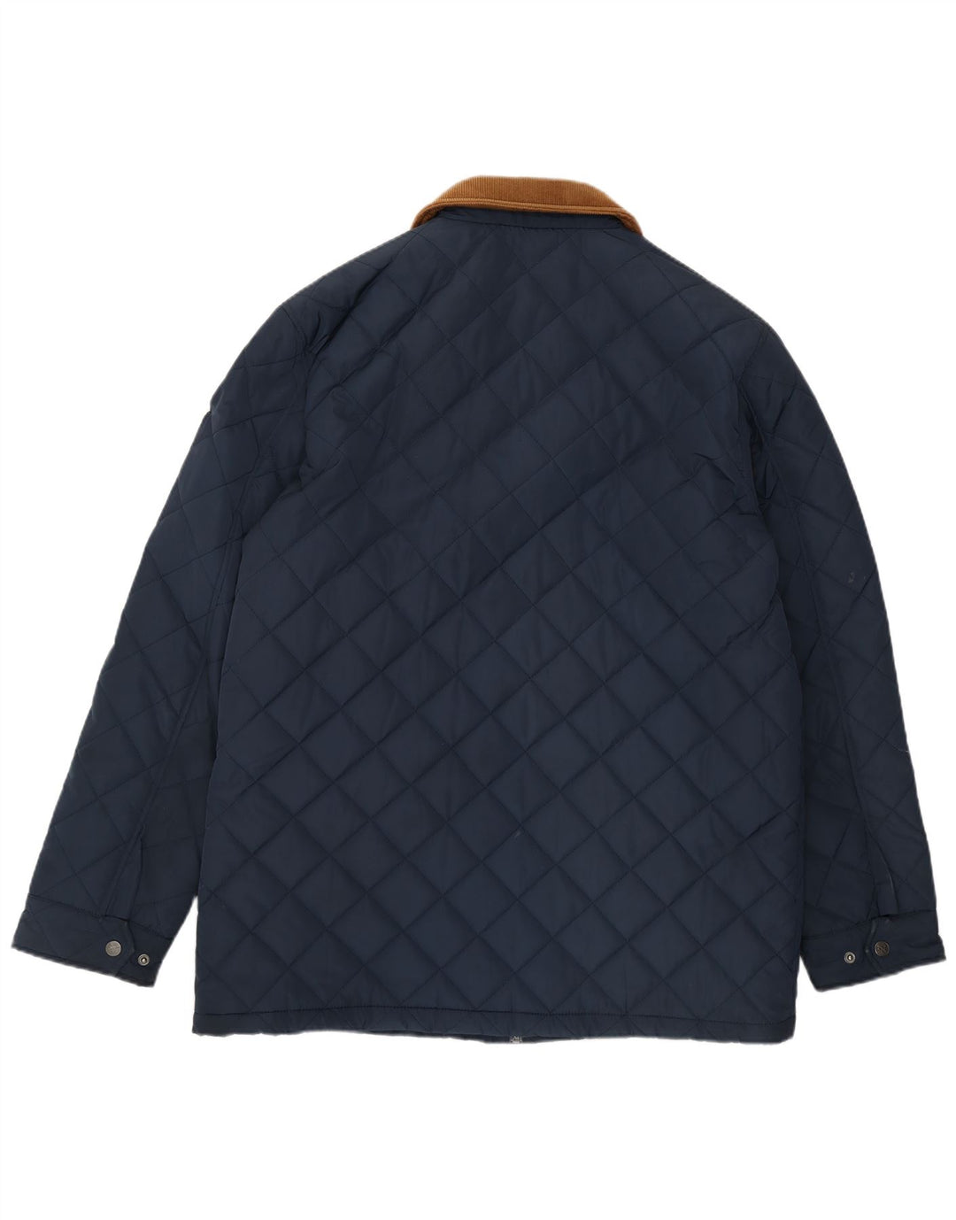 Crew Clothing Mens Quilted Jacket UK 42 XL Navy Blue Polyester