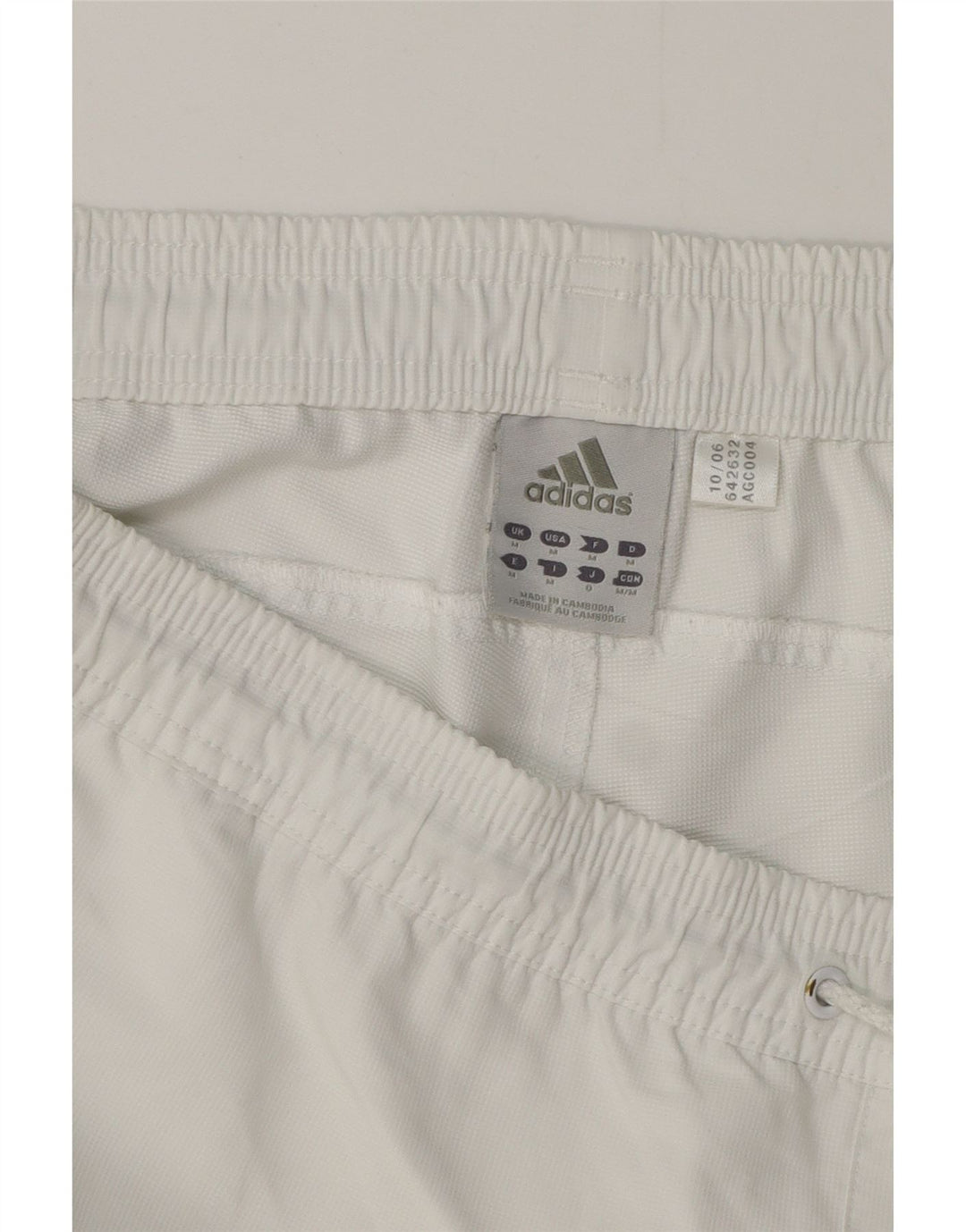 Adidas Mens Sport Shorts Medium White Polyester