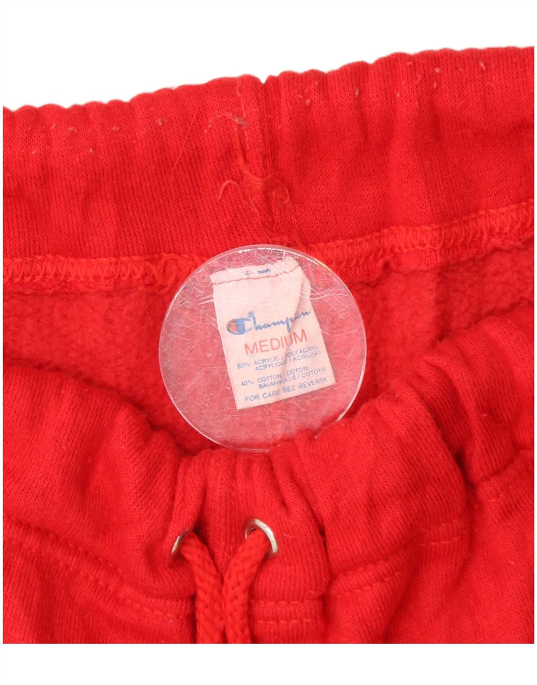 CHAMPION Mens Tracksuit Trousers Joggers Medium Red Acrylic