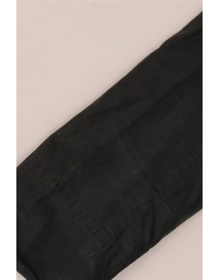 Barbour Womens Waxed Cotton Jacket UK 10 Small Black