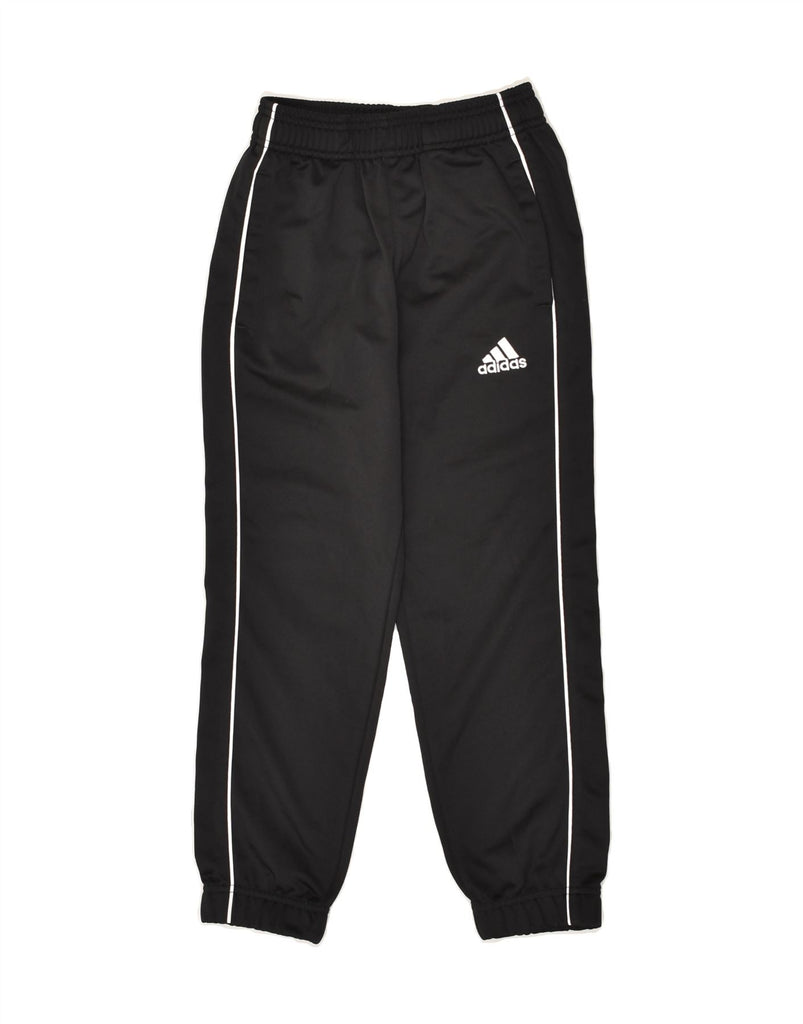 ADIDAS Boys Tracksuit Trousers Joggers 7-8 Years Black Polyester | Vintage Adidas | Thrift | Second-Hand Adidas | Used Clothing | Messina Hembry 