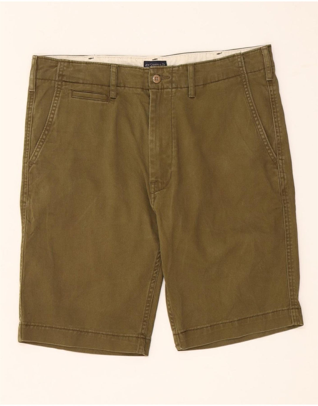 LEVI'S Mens Chino Shorts W33 Medium  Khaki Cotton