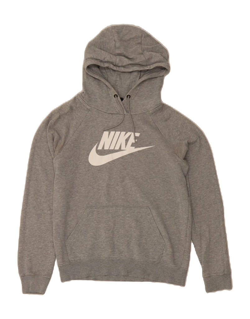 ADIDAS Womens Graphic Hoodie Jumper UK 6 XS Grey Cotton Vintage Adidas and Second-Hand Adidas from Messina Hembry 