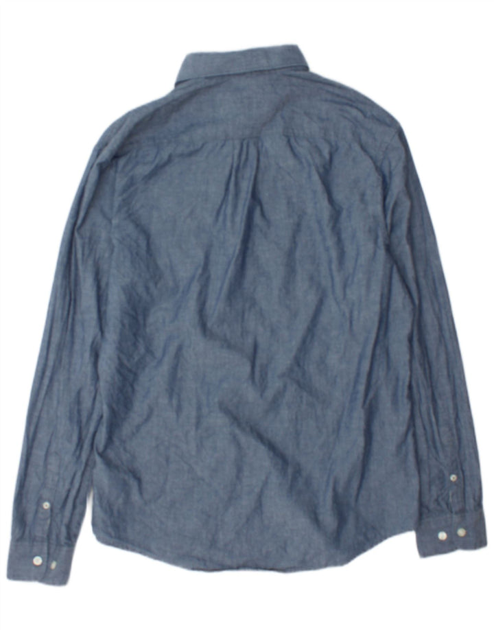 Penguin Mens Shirt Medium Blue Cotton