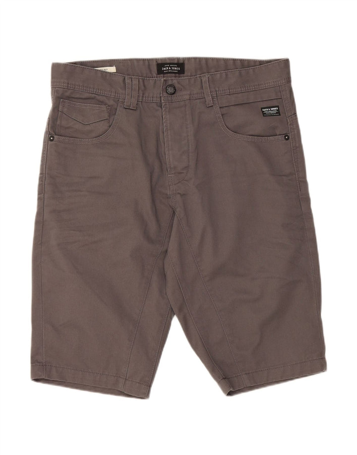 JACK & JONES Mens Anti Fit Casual Shorts Medium W32  Grey Polyester
