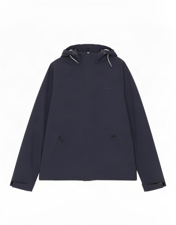 Rohan Mens Hooded Windbreaker Jacket UK 38 Medium Navy Blue Polyamide