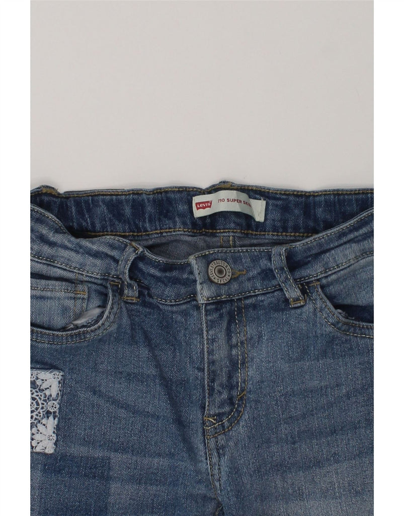 LEVI'S Girls 710 Skinny Jeans 9-10 Years W24 L25  Blue Cotton | Vintage Levi's | Thrift | Second-Hand Levi's | Used Clothing | Messina Hembry 