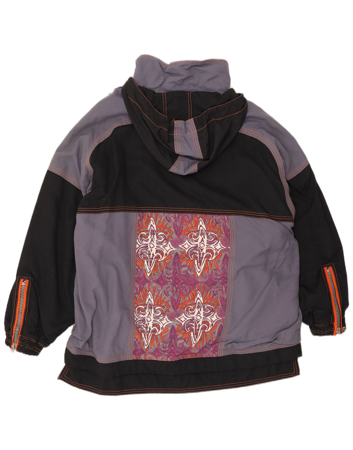 Ellesse Mens Hooded Pullover Ski Jacket UK 42 XL Grey Colourblock Polyamide