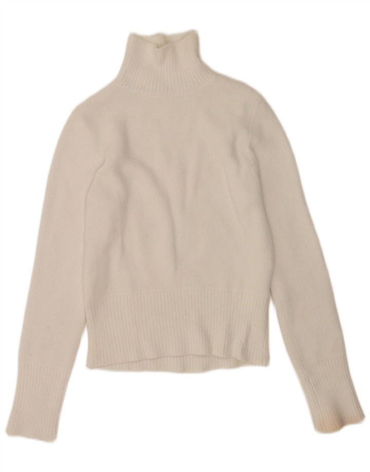 Zara Womens Turtle Neck Jumper Sweater UK 10 Small White
