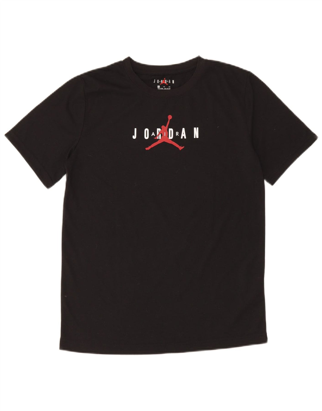 Jordan Boys Graphic T-Shirt Top 13-14 Years XL Black Polyester