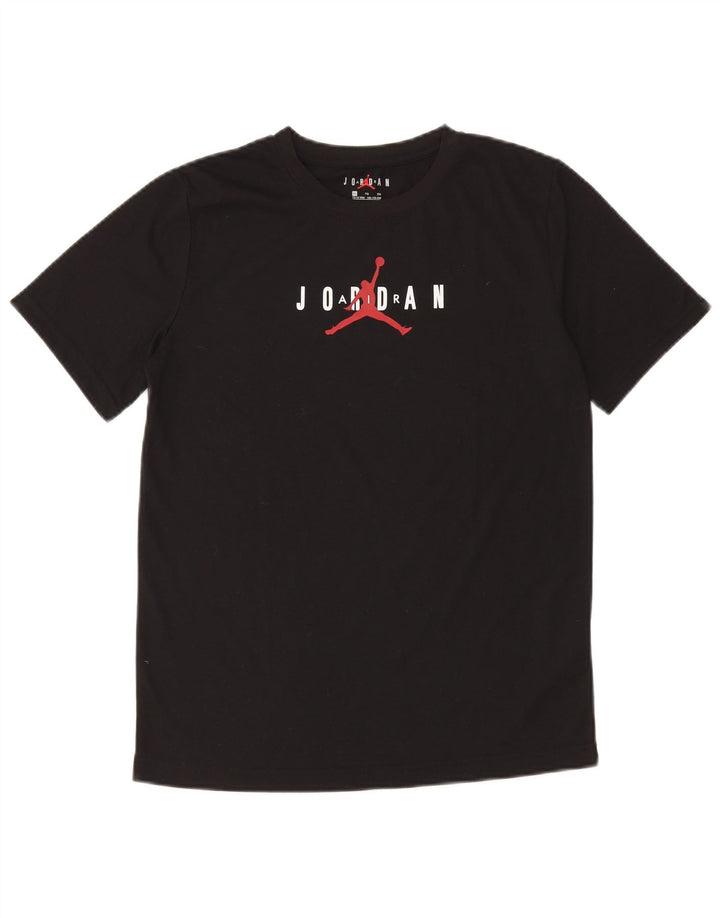 Jordan Boys Graphic T-Shirt Top 13-14 Years XL Black Polyester
