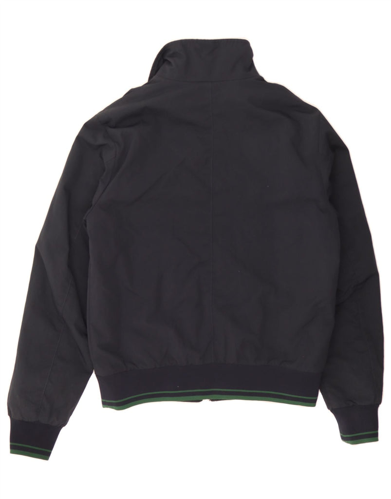 FRED PERRY Mens Bomber Jacket UK 38 Medium Navy Blue Nylon Vintage Fred Perry and Second-Hand Fred Perry from Messina Hembry 