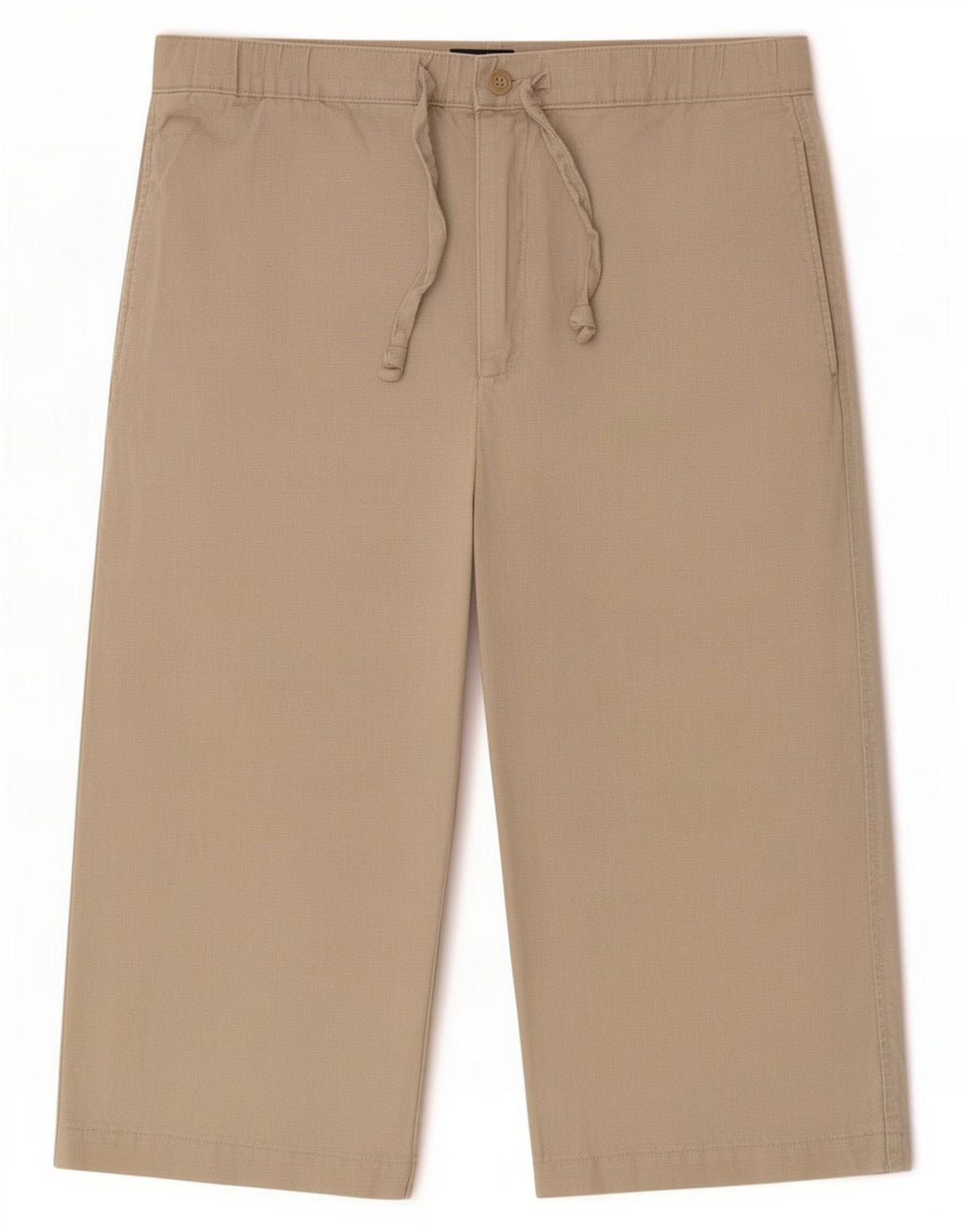 Marks & Spencer Mens Blue Harbour Capri Trousers W32 Medium Beige Linen