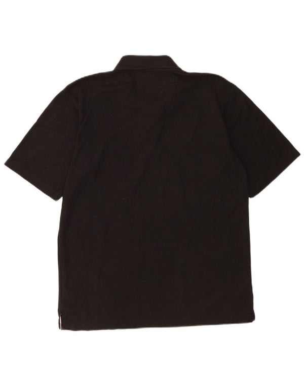 Umbro Mens Polo Shirt Medium Black Polyester