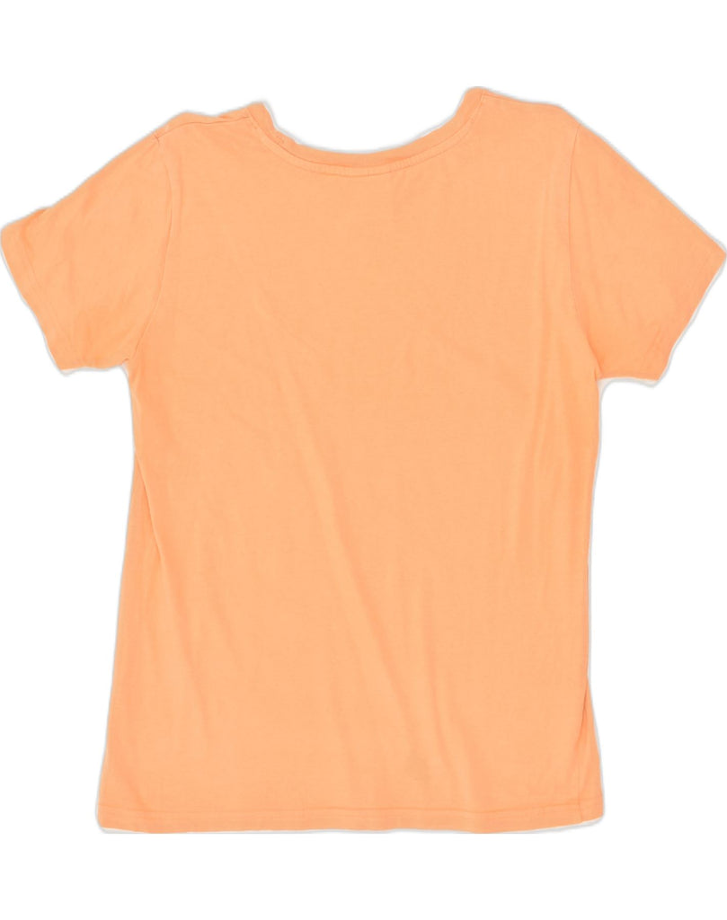 CHAMPION Womens T-Shirt Top UK 14 Large Orange Cotton | Vintage Champion | Thrift | Second-Hand Champion | Used Clothing | Messina Hembry 