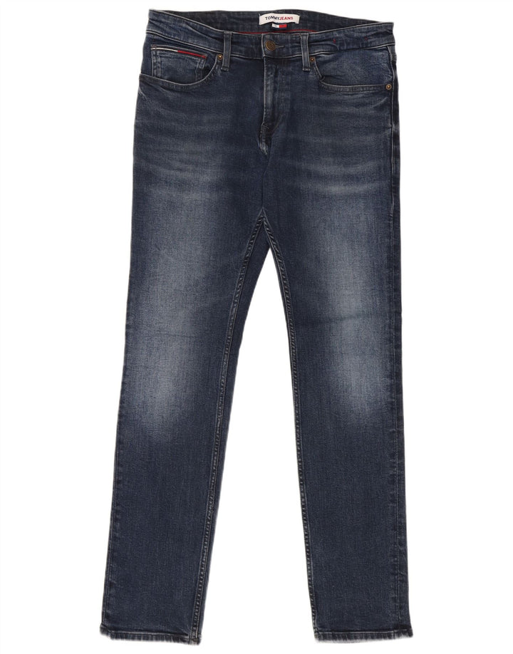 Tommy Hilfiger Mens Slim Jeans W32 L32 Blue Cotton