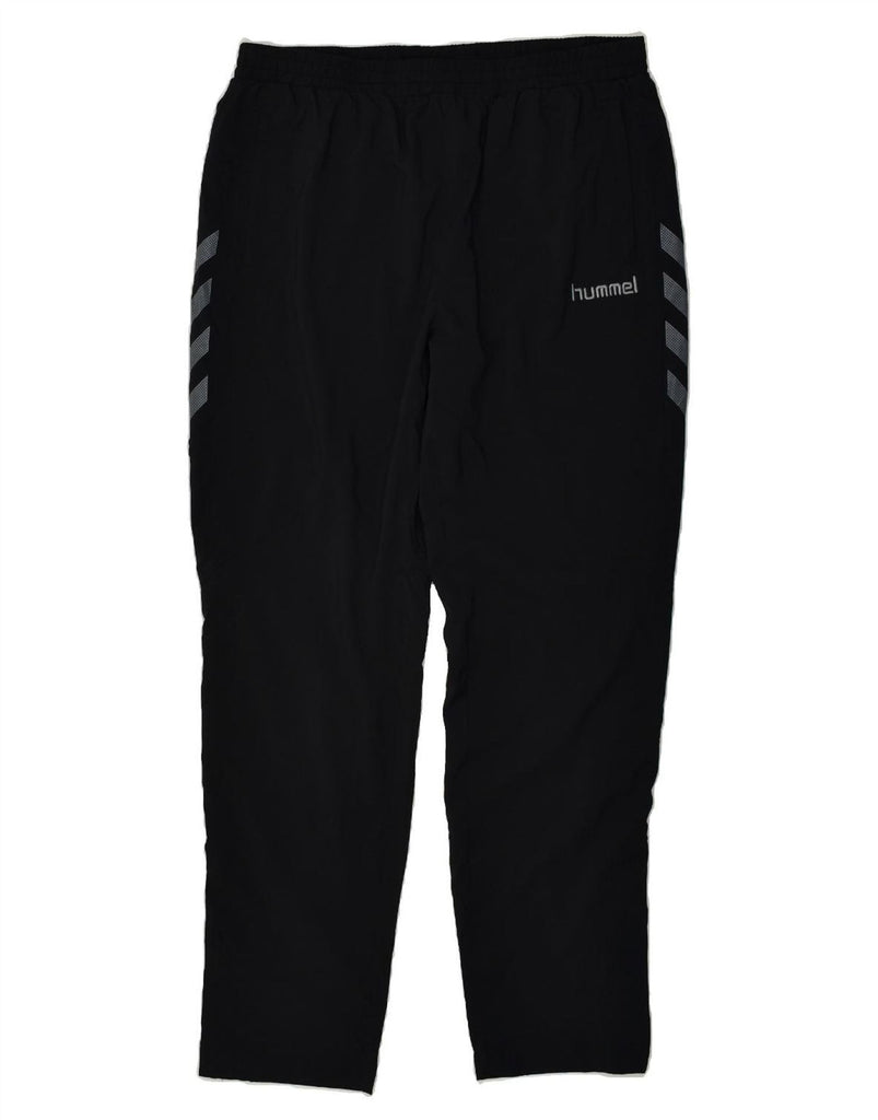 HUMMEL Mens Tracksuit Trousers Large Black Polyester | Vintage Hummel | Thrift | Second-Hand Hummel | Used Clothing | Messina Hembry 