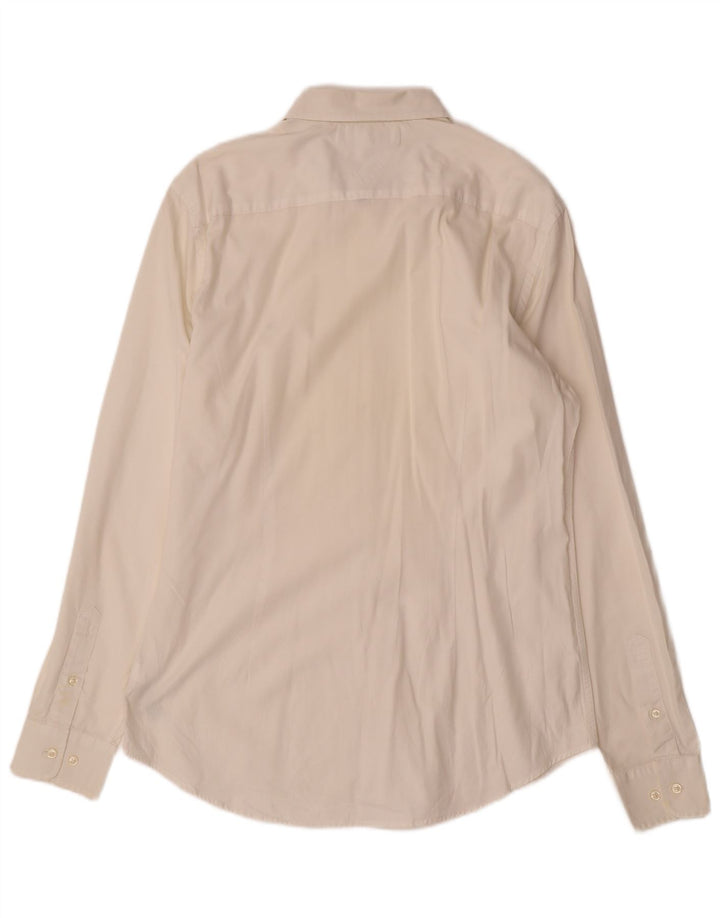 TOMMY HILFIGER Mens Shirt Large White Cotton