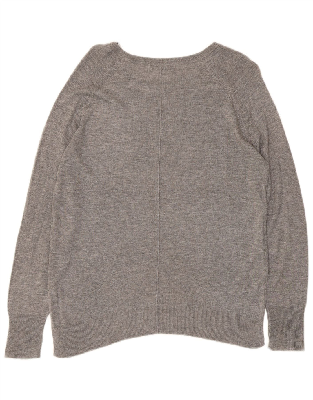 Zara Womens Blouse Top UK 14 Medium Grey