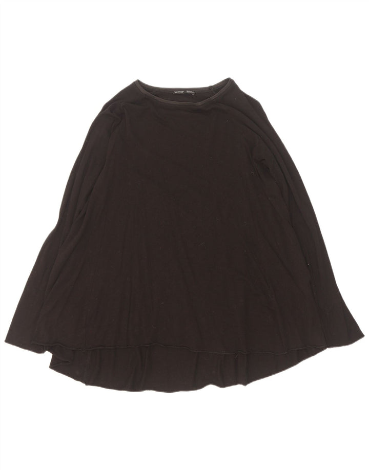 Zara Womens Top Long Sleeve UK 14 Medium Black