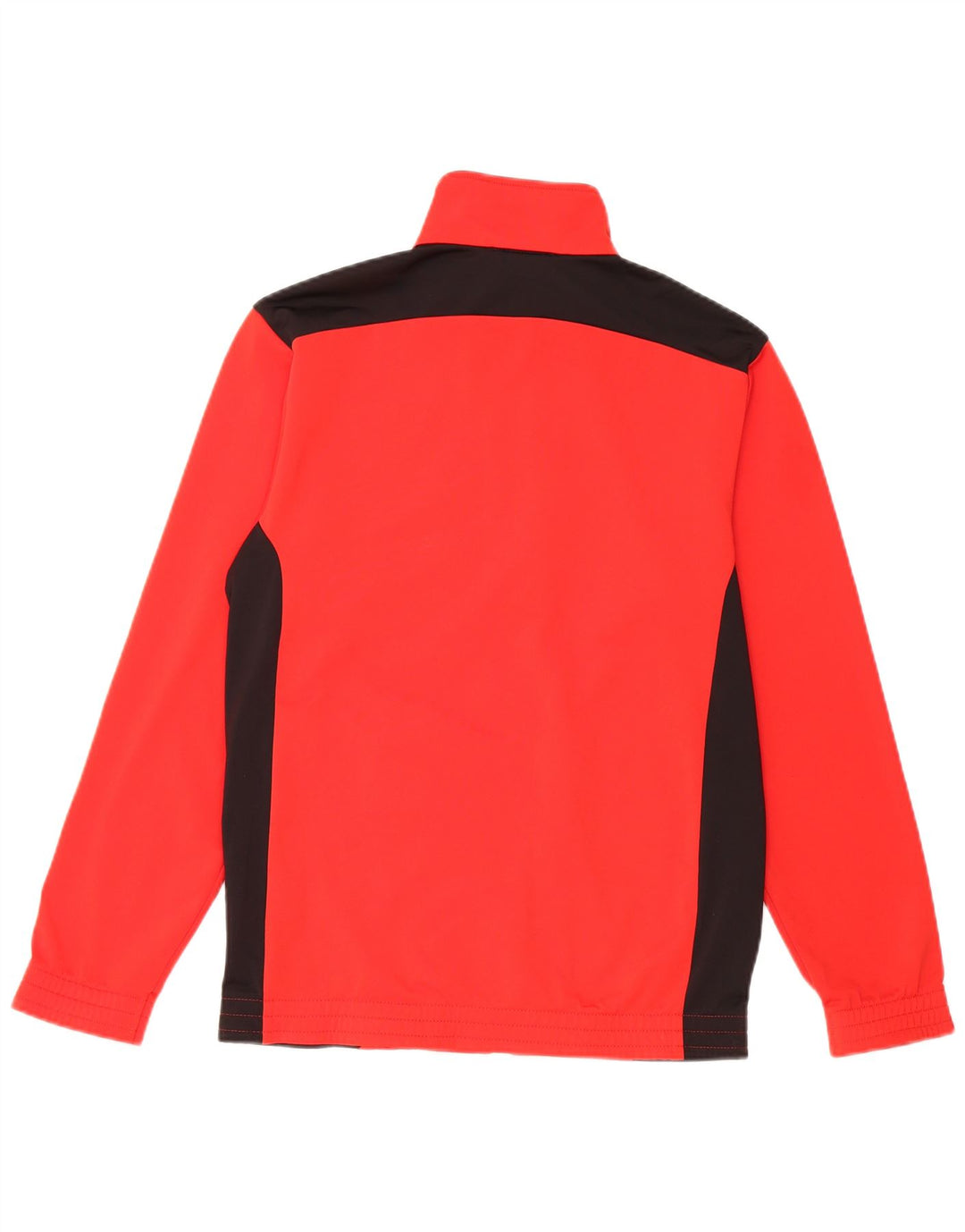 PUMA Boys Tracksuit Top Jacket 13-14 Years Red Colourblock Polyester