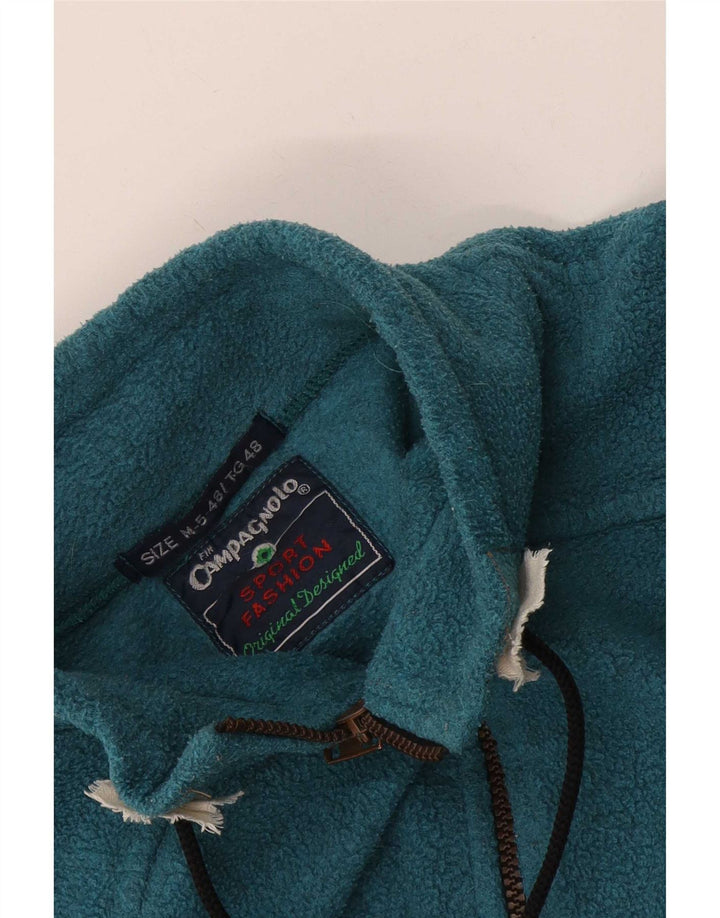 Campagnolo Mens Graphic Zip Neck Fleece Jumper IT 48 Medium Blue