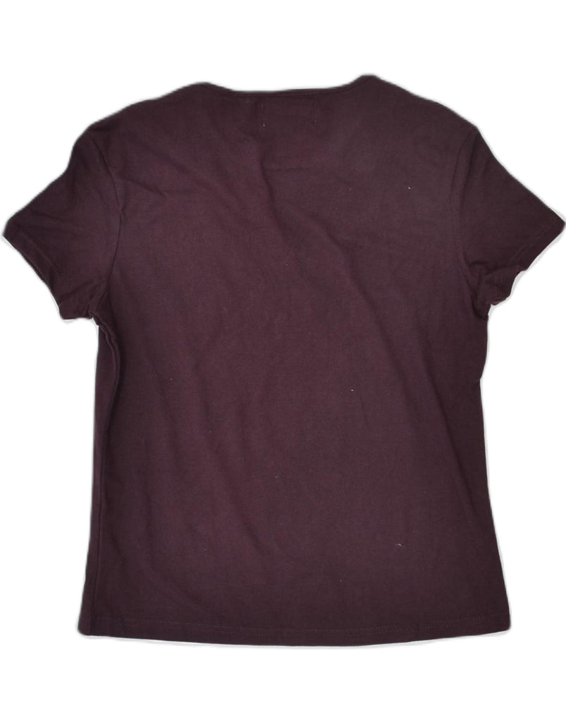 MARLBORO CLASSICS Girls T-Shirt Top 15-16 Years XL Burgundy Cotton | Vintage | Thrift | Second-Hand | Used Clothing | Messina Hembry 