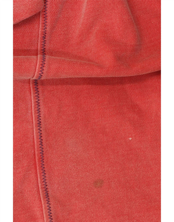 Fat Face Mens Zip Neck Sweatshirt Jumper Large Red Cotton