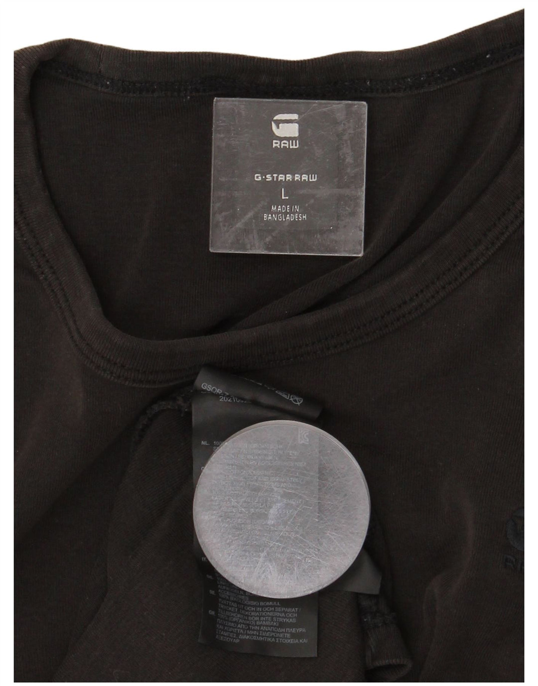 G-STAR Mens T-Shirt Top Large Grey Cotton