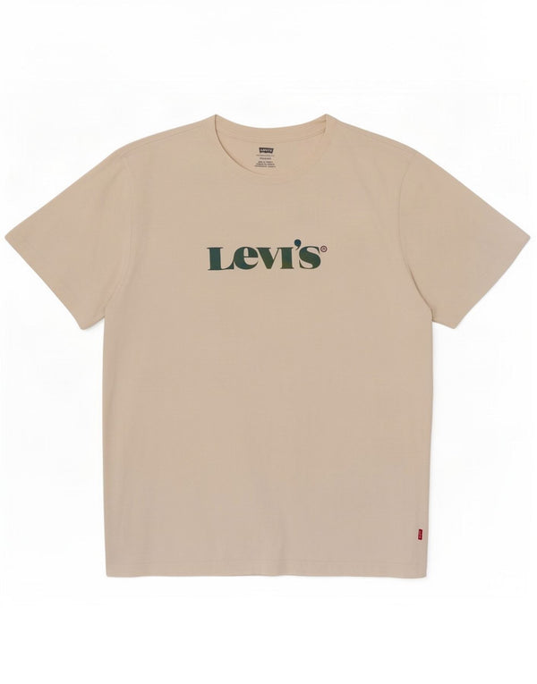 Levi's Womens Relaxed Fit Graphic T-Shirt Top UK Medium White Cotton