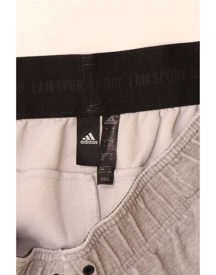 Adidas Mens Tracksuit Trousers Joggers XL  Grey Flecked