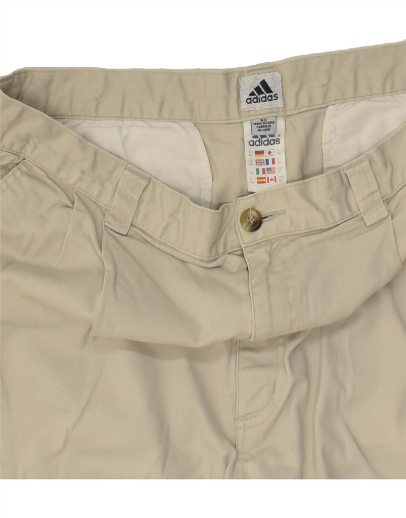 ADIDAS Mens Chino Shorts W36 Large Beige Cotton | Vintage Adidas | Thrift | Second-Hand Adidas | Used Clothing | Messina Hembry 