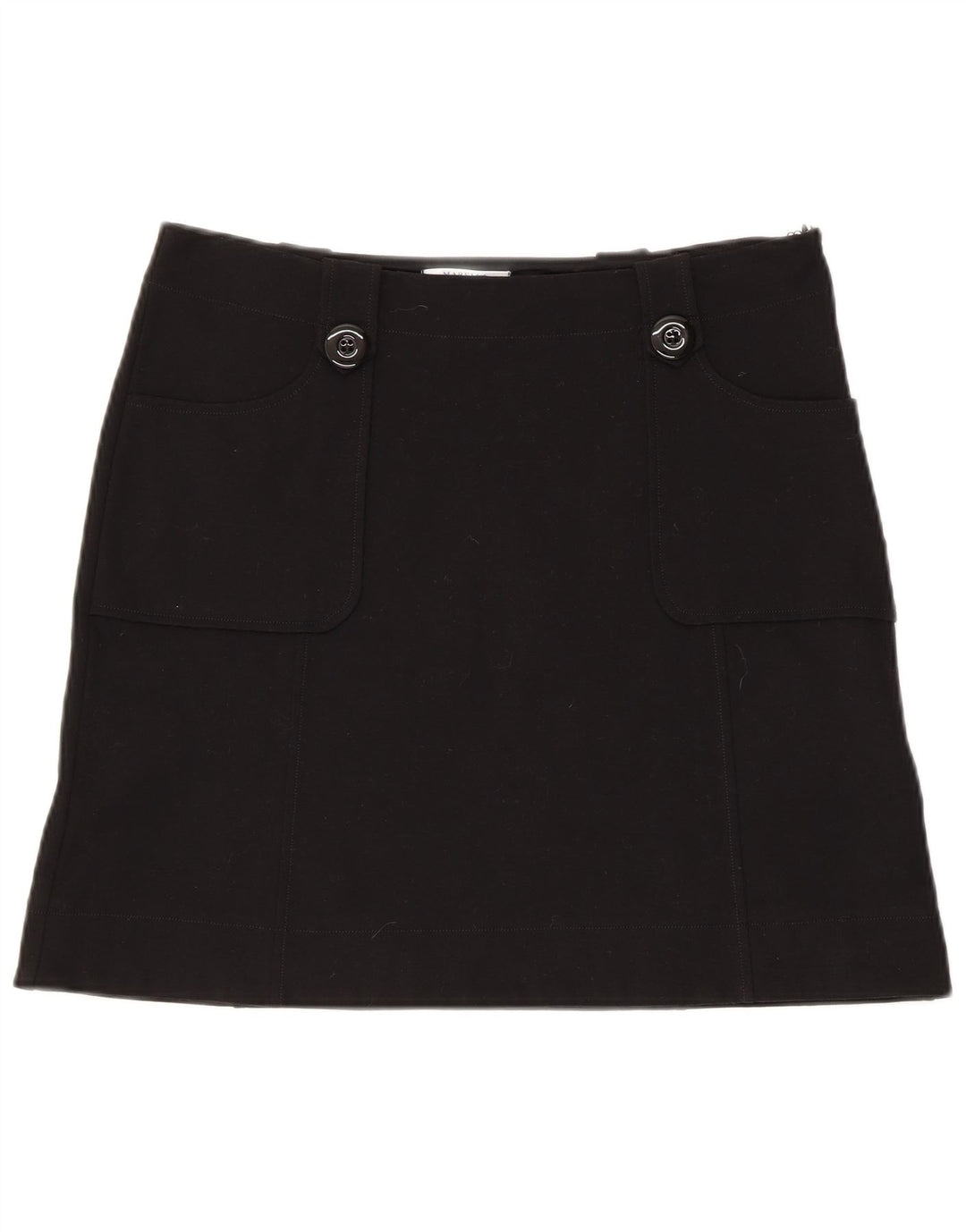 Marella Womens Mini Skirt UK 10 Small W34  Black Viscose