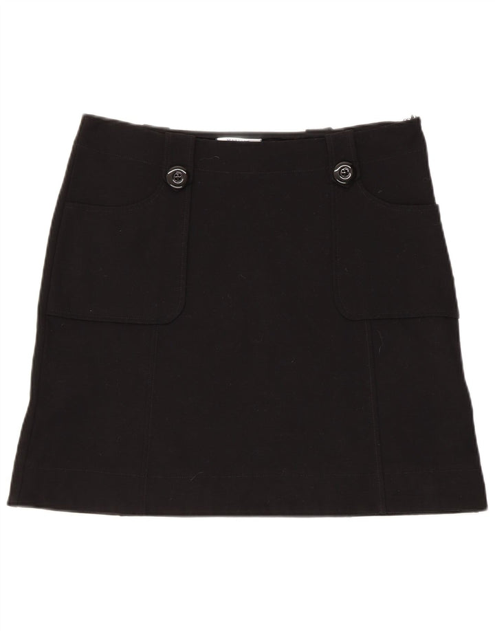 Marella Womens Mini Skirt UK 10 Small W34  Black Viscose