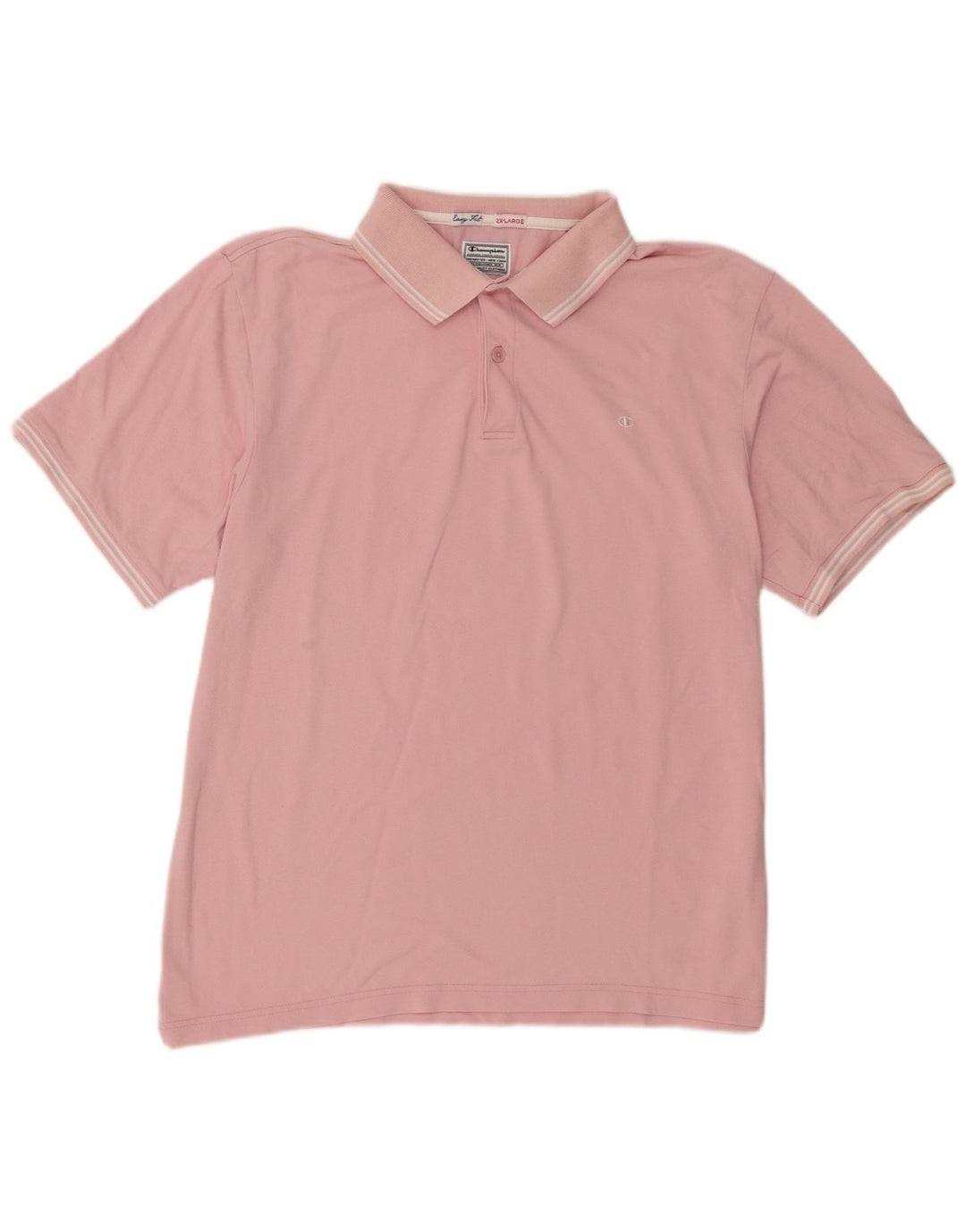 Champion Mens Polo Shirt 2XL Pink Cotton