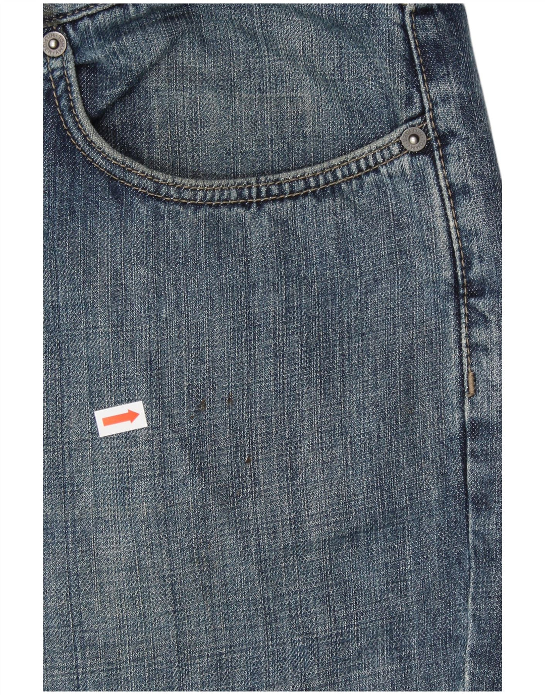 TOMMY HILFIGER Mens Straight Jeans W38 L30 Blue Cotton