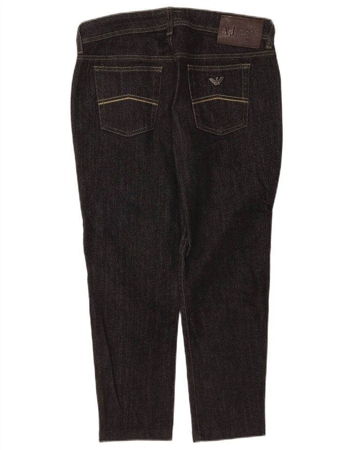 Armani Womens Cropped Jeans W29 L23 Black Cotton