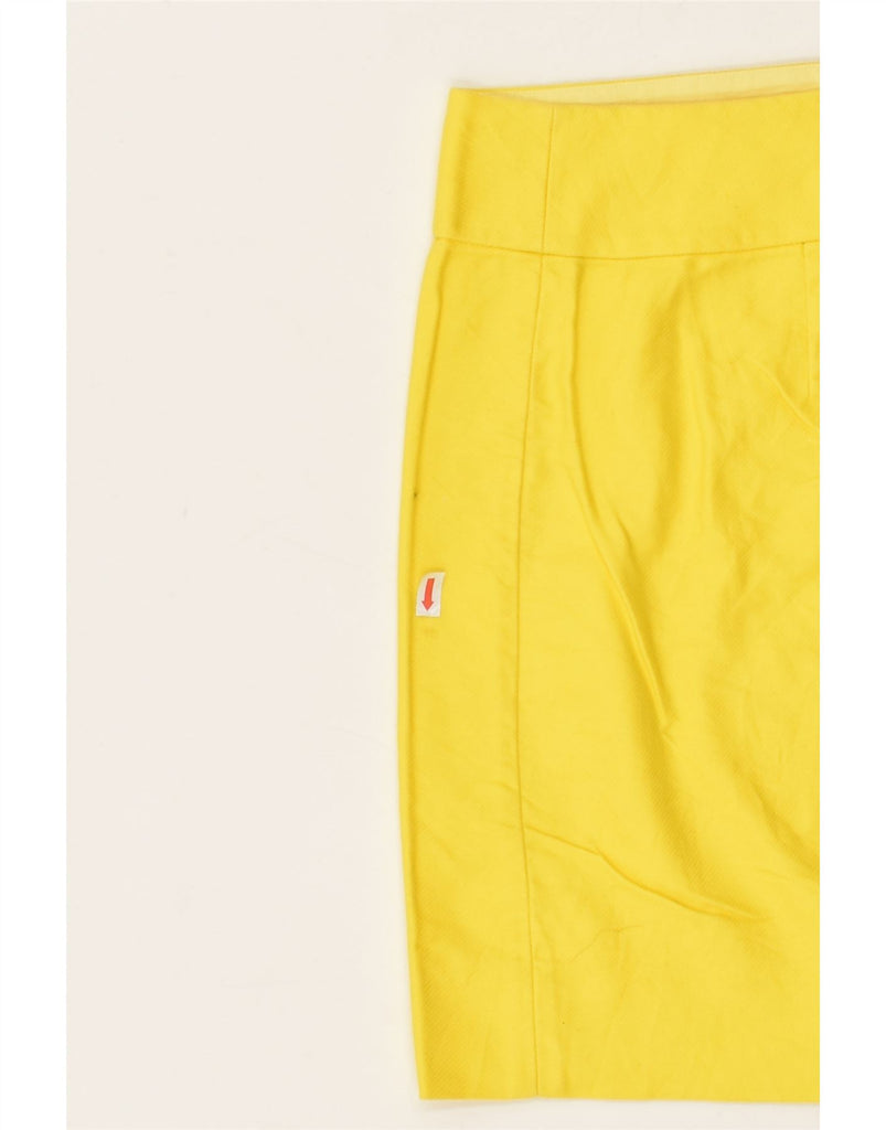 J. CREW Womens Mini Skirt US 6 Medium W32 Yellow | Vintage J. Crew | Thrift | Second-Hand J. Crew | Used Clothing | Messina Hembry 