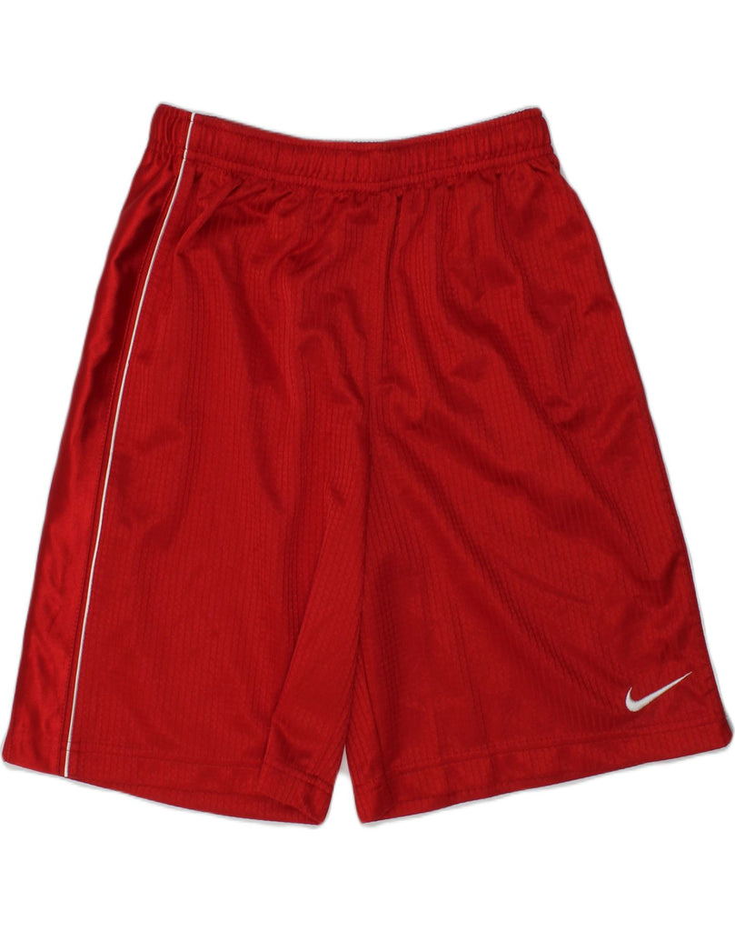 NIKE Boys Sport Shorts 8-9 Years Small Red Polyester | Vintage Nike | Thrift | Second-Hand Nike | Used Clothing | Messina Hembry 