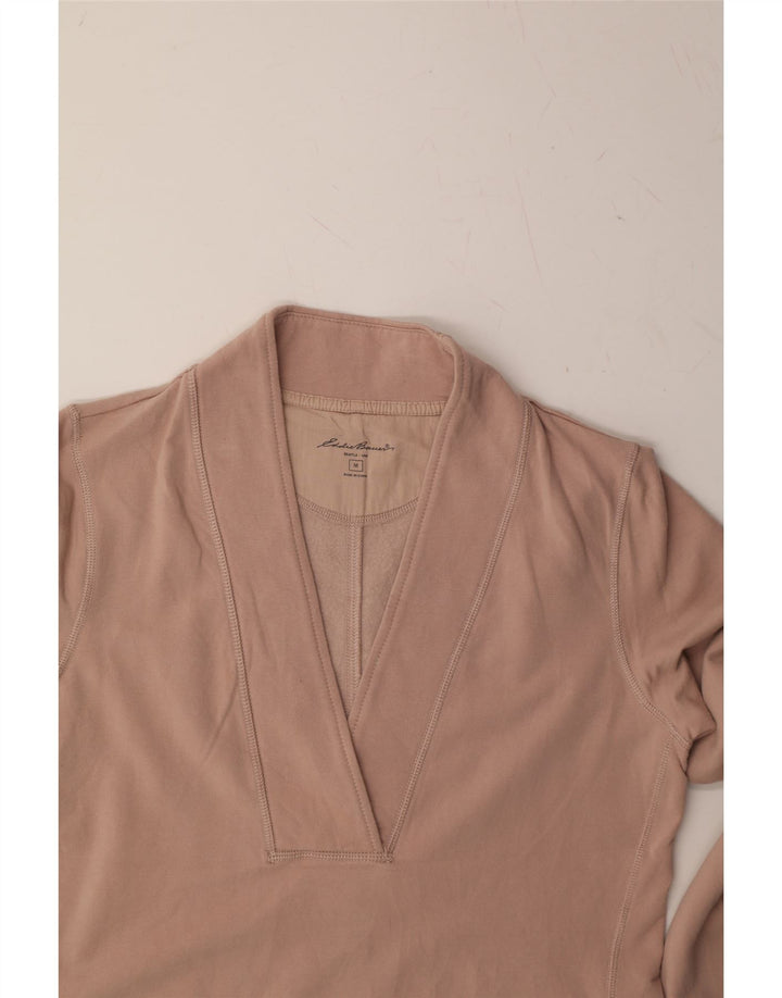 EDDIE BAUER Womens Sweatshirt Jumper UK 14 Medium Pink Cotton Vintage Eddie Bauer and Second-Hand Eddie Bauer from Messina Hembry 