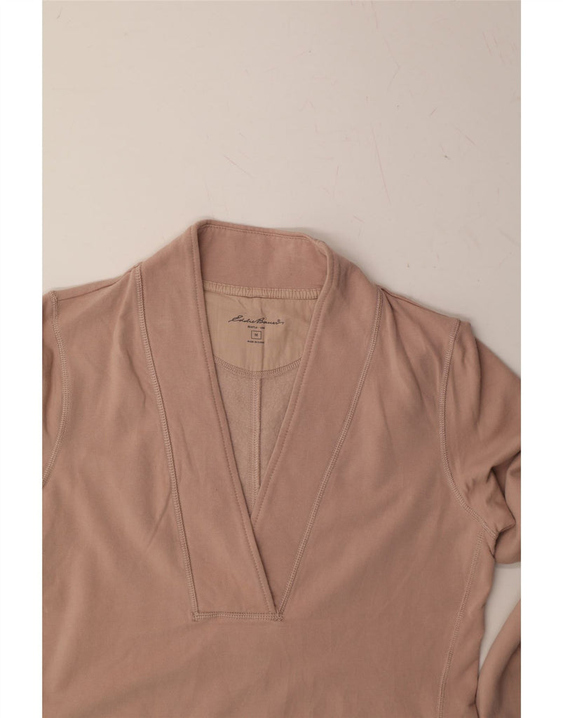 EDDIE BAUER Womens Sweatshirt Jumper UK 14 Medium Pink Cotton Vintage Eddie Bauer and Second-Hand Eddie Bauer from Messina Hembry 