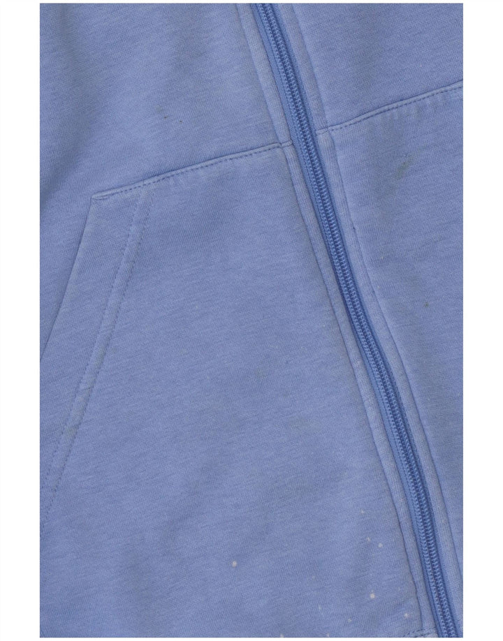 ADIDAS Womens Hoodie Jumper UK 18 XL Blue Cotton