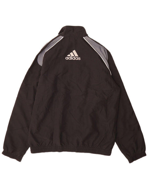 Adidas Mens Graphic Tracksuit Top Jacket XL Black Colourblock Sports
