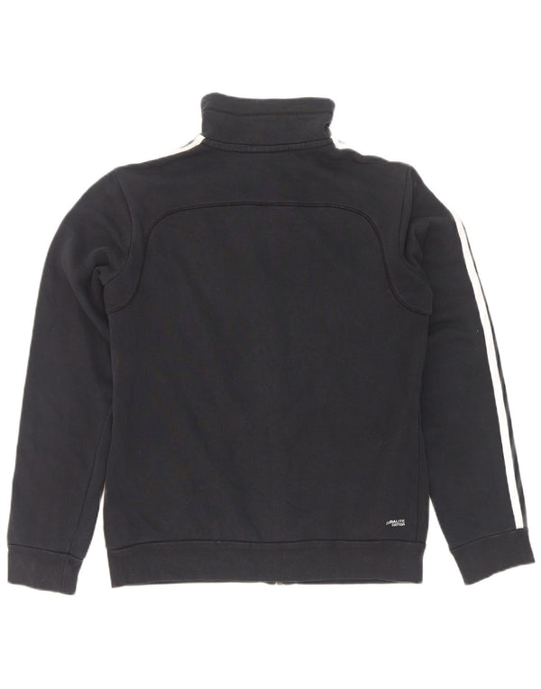 Adidas Womens Tracksuit Top Jacket UK 8/10 Small Black Cotton