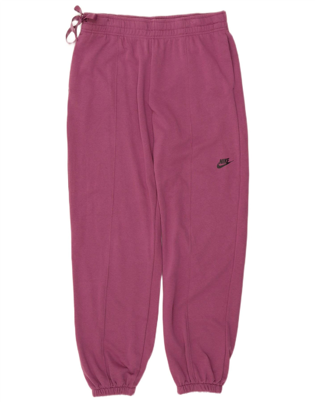 NIKE Womens Tracksuit Trousers Joggers UK 16 Large  Purple Cotton