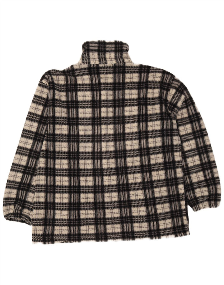 Extreme Mens Fleece Jacket UK 44 2XL Beige Check Polyester
