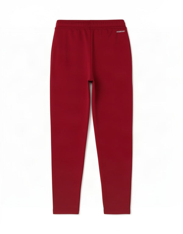 Adidas Girls Aeroready Tracksuit Trousers 11-12 Years Burgundy Polyester
