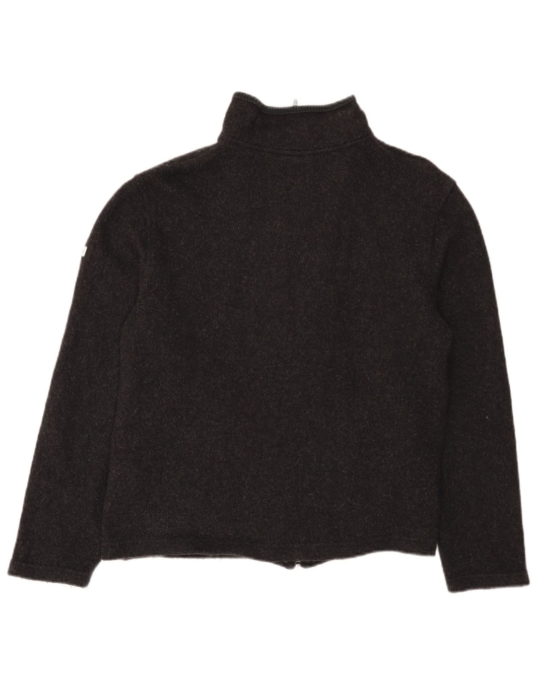 Kickers Womens Cardigan Sweater UK 14 Medium Grey Wool