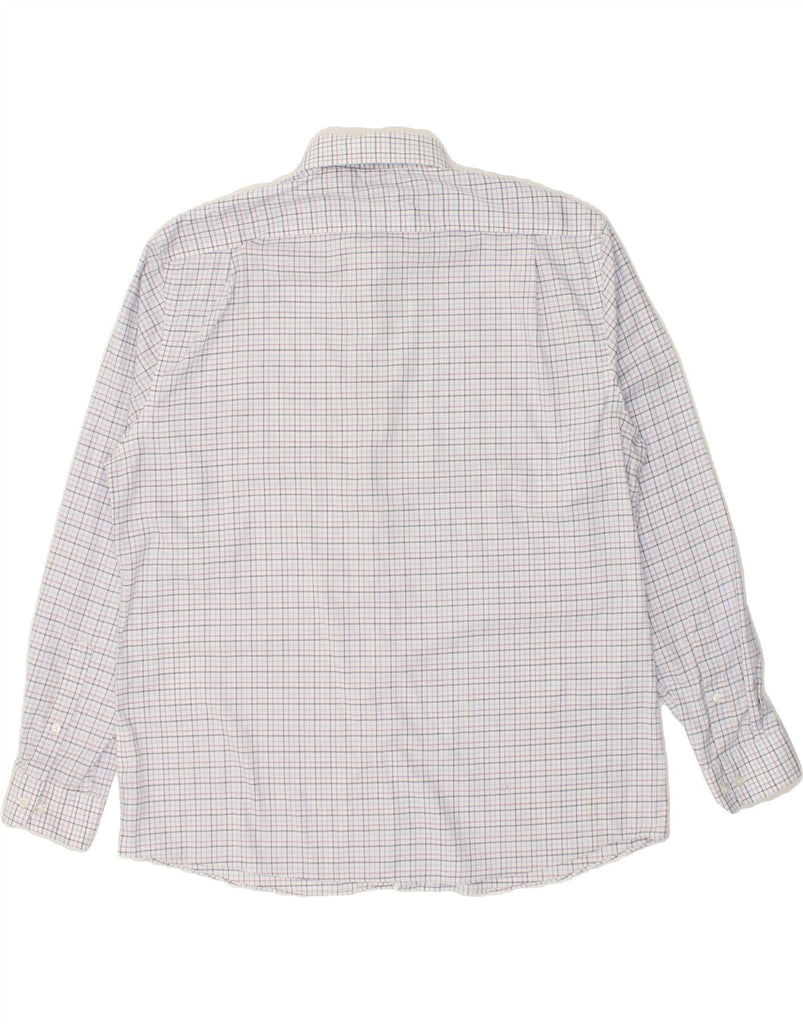 TOMMY HILFIGER Mens Slim Fit Shirt Size 17 1/2 XL White Check Cotton | Vintage Tommy Hilfiger | Thrift | Second-Hand Tommy Hilfiger | Used Clothing | Messina Hembry 